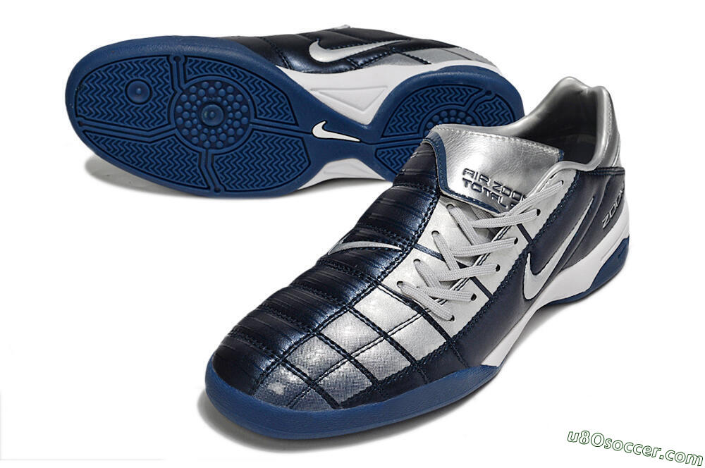 Nike Air Zoom Total 90 III IC Indoor & Futsal Soccer Shoes - Blue/Silver/White 3