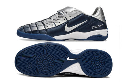 Nike Air Zoom Total 90 III IC Indoor & Futsal Soccer Shoes - Blue/Silver/White