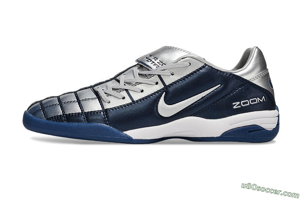 Nike Air Zoom Total 90 III IC Indoor & Futsal Soccer Shoes - Blue/Silver/White 2