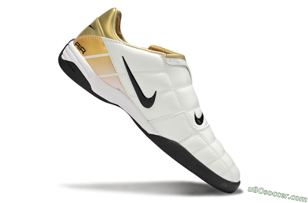 Nike Air Zoom Total 90 III IC Indoor & Futsal Soccer Shoes - White/Gold/Black 4