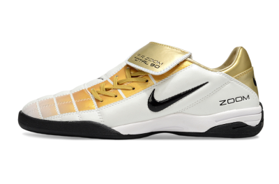 Nike Air Zoom Total 90 III IC Indoor & Futsal Soccer Shoes - White/Gold/Black