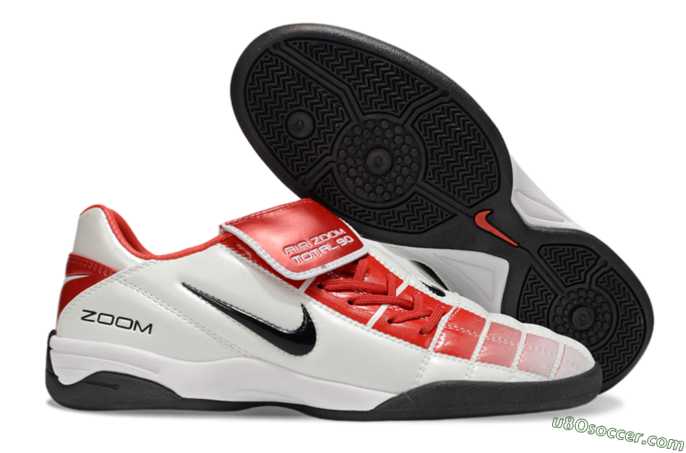 Nike Air Zoom Total 90 III IC Indoor & Futsal Soccer Shoes - White/Red/Black 1
