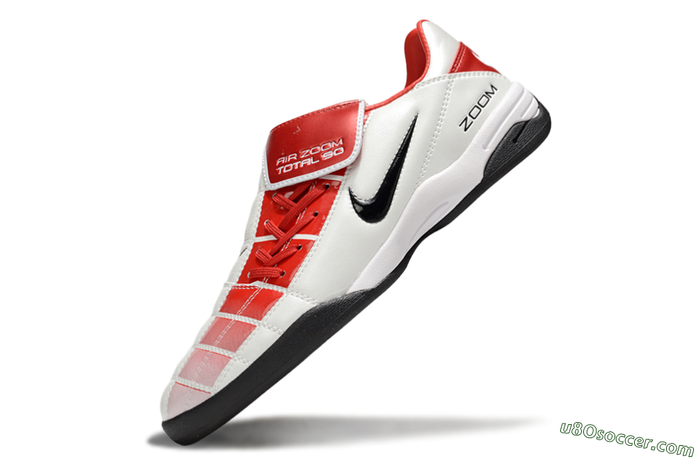 Nike Air Zoom Total 90 III IC Indoor & Futsal Soccer Shoes - White/Red/Black 5