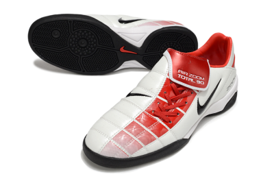 Nike Air Zoom Total 90 III IC Indoor & Futsal Soccer Shoes - White/Red/Black
