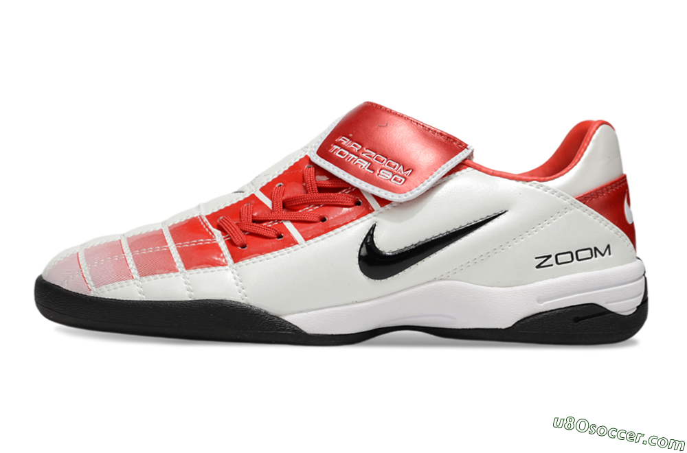 Nike Air Zoom Total 90 III IC Indoor & Futsal Soccer Shoes - White/Red/Black 2