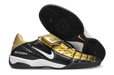Nike Air Zoom Total 90 III IC Indoor & Futsal Soccer Shoes - Black/Gold/White