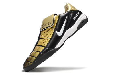 Nike Air Zoom Total 90 III IC Indoor & Futsal Soccer Shoes - Black/Gold/White