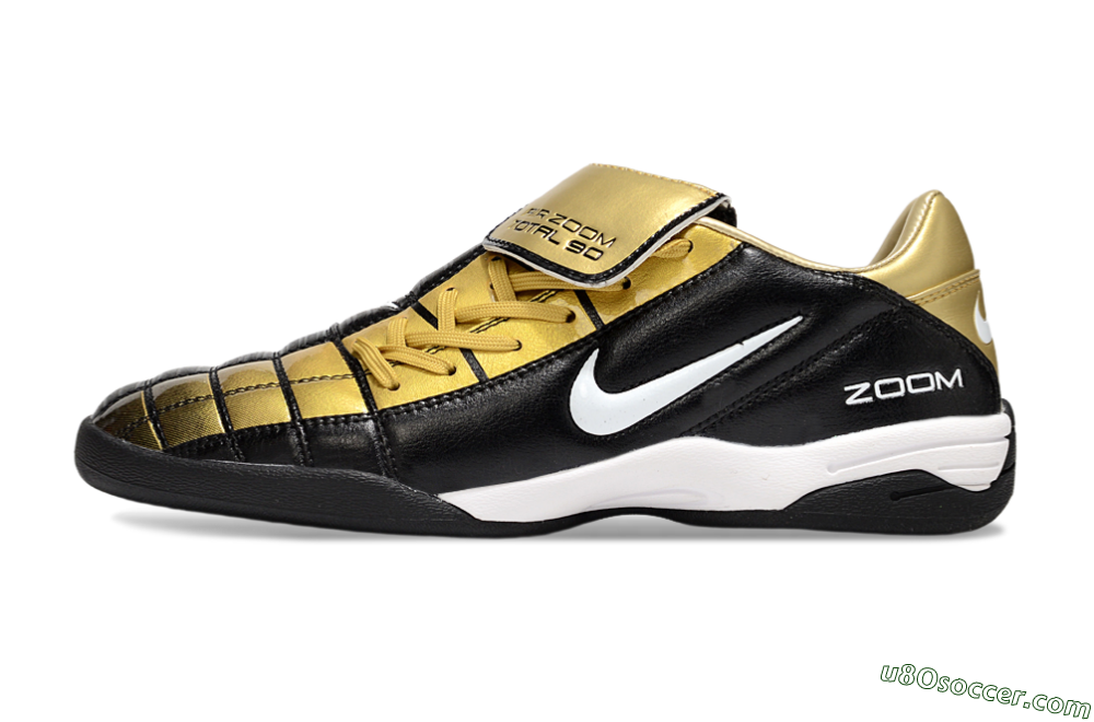 Nike Air Zoom Total 90 III IC Indoor & Futsal Soccer Shoes - Black/Gold/White 2