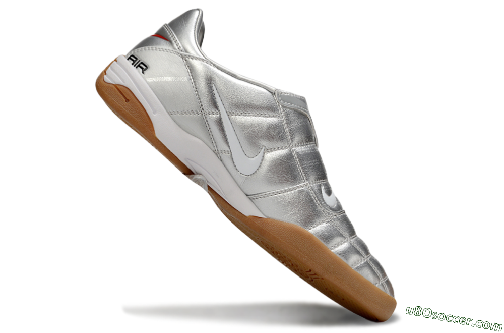 Nike Air Zoom Total 90 III IC Indoor & Futsal Soccer Shoes - Silver/Black/White 4