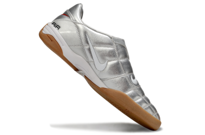 Nike Air Zoom Total 90 III IC Indoor & Futsal Soccer Shoes - Silver/Black/White