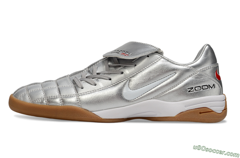 Nike Air Zoom Total 90 III IC Indoor & Futsal Soccer Shoes - Silver/Black/White 2