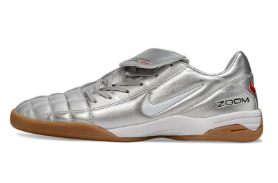 Nike Air Zoom Total 90 III IC Indoor & Futsal Soccer Shoes - Silver/Black/White