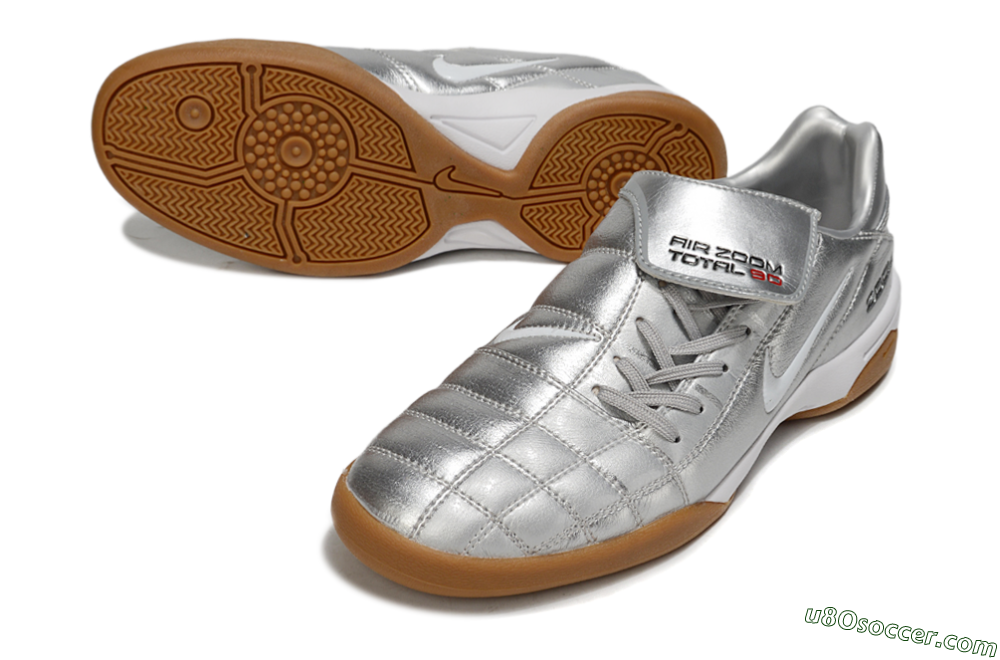 Nike Air Zoom Total 90 III IC Indoor & Futsal Soccer Shoes - Silver/Black/White 3