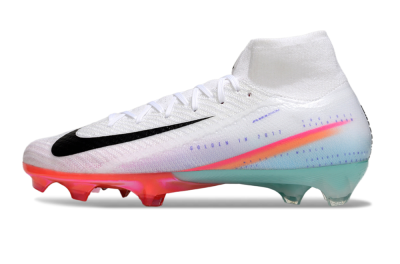 Nike Air Zoom Mercurial Superfly 10 Elite FG Firm Ground Soccer Cleats - White/Black/Red