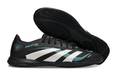 Adidas Predator 25 Elite IC Indoor & Futsal Soccer Shoes - Black/White/Jade