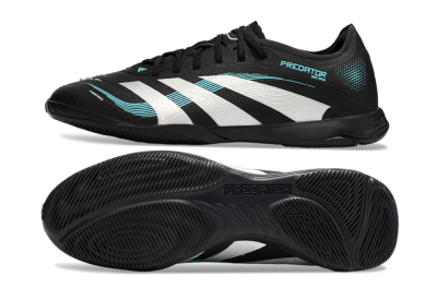 Adidas Predator 25 Elite IC Indoor & Futsal Soccer Shoes - Black/White/Jade