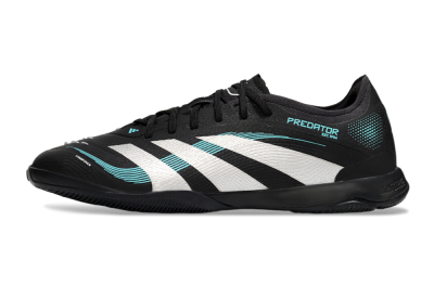 Adidas Predator 25 Elite IC Indoor & Futsal Soccer Shoes - Black/White/Jade