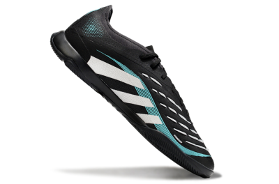 Adidas Predator 25 Elite IC Indoor & Futsal Soccer Shoes - Black/White/Jade