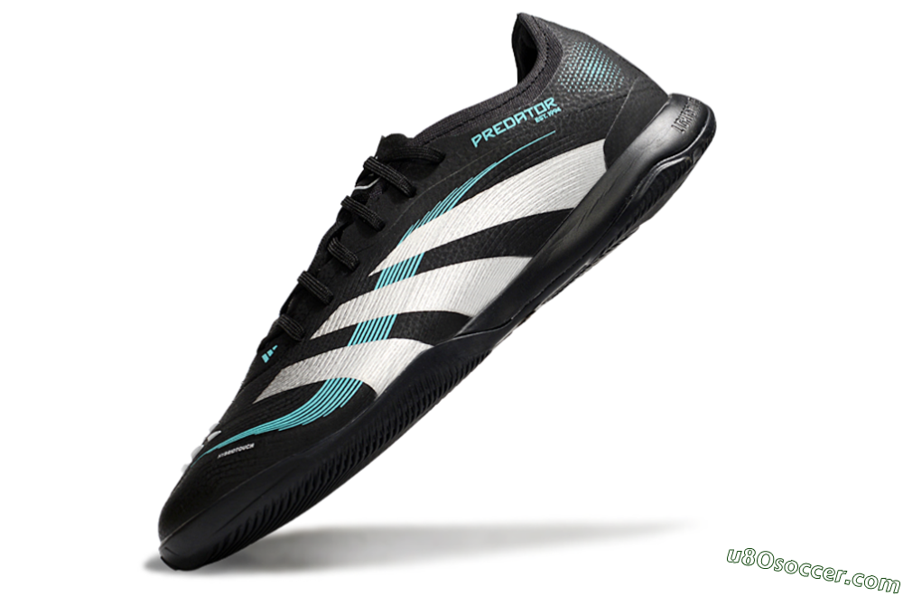 Adidas Predator 25 Elite IC Indoor & Futsal Soccer Shoes - Black/White/Jade 5