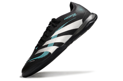 Adidas Predator 25 Elite IC Indoor & Futsal Soccer Shoes - Black/White/Jade