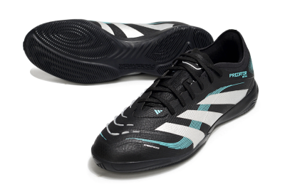Adidas Predator 25 Elite IC Indoor & Futsal Soccer Shoes - Black/White/Jade