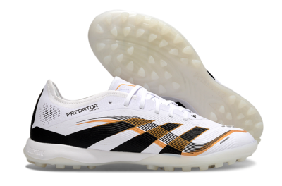 Adidas Predator 25 Elite TF Artificial Turf Soccer Shoes - White/Black/Gold