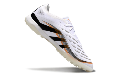 Adidas Predator 25 Elite TF Artificial Turf Soccer Shoes - White/Black/Gold