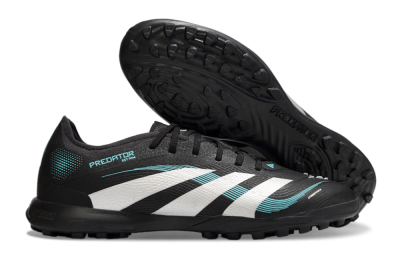 Adidas Predator 25 Elite TF Artificial Turf Soccer Shoes - Black/White/Jade