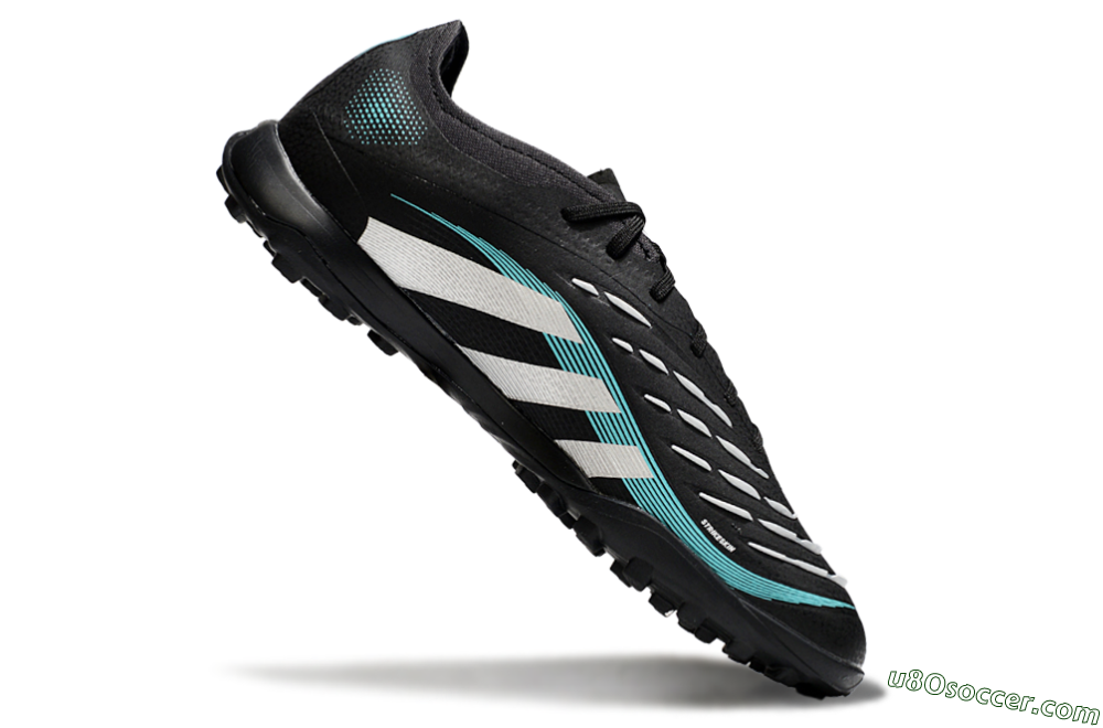 Adidas Predator 25 Elite TF Artificial Turf Soccer Shoes - Black/White/Jade 4