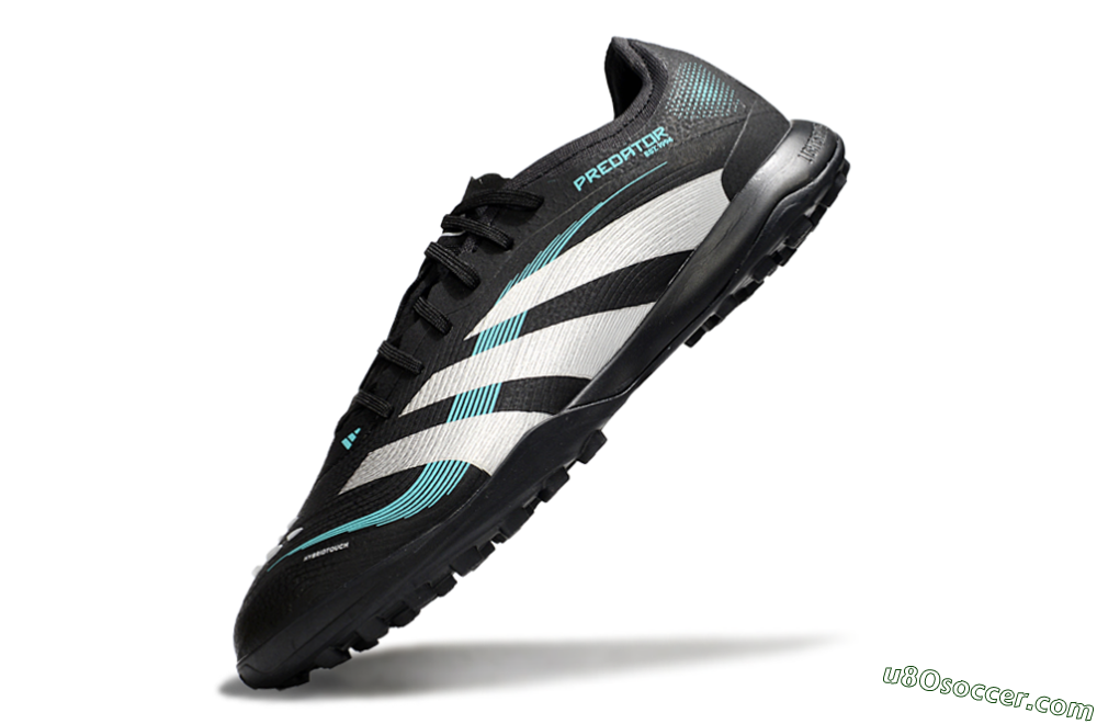 Adidas Predator 25 Elite TF Artificial Turf Soccer Shoes - Black/White/Jade 5