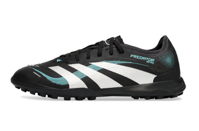 Adidas Predator 25 Elite TF Artificial Turf Soccer Shoes - Black/White/Jade