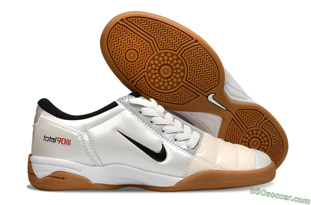 Nike Total 90 III IC Indoor & Futsal Soccer Shoes - White/Black/Pink 1