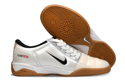 Nike Total 90 III IC Indoor & Futsal Soccer Shoes - White/Black/Pink