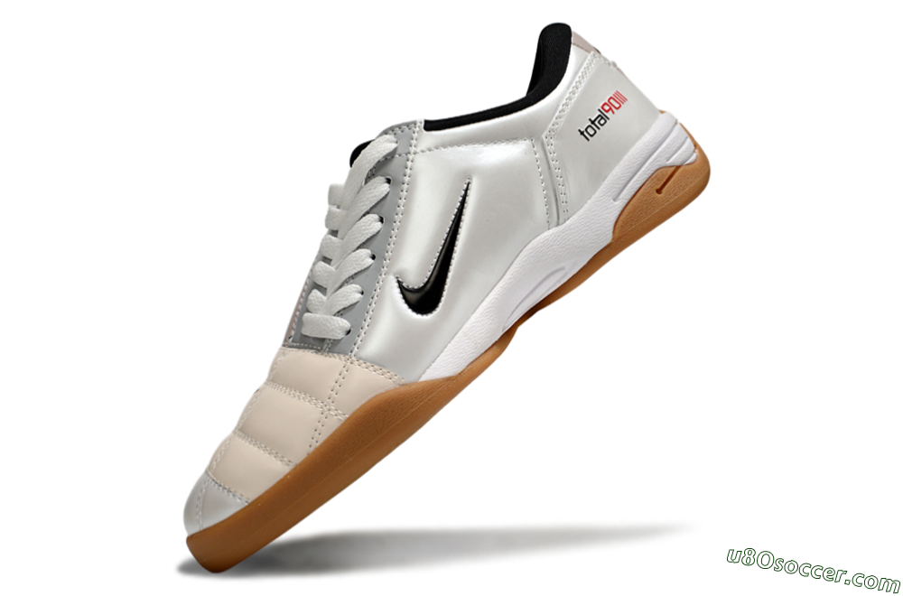 Nike Total 90 III IC Indoor & Futsal Soccer Shoes - White/Black/Pink 5