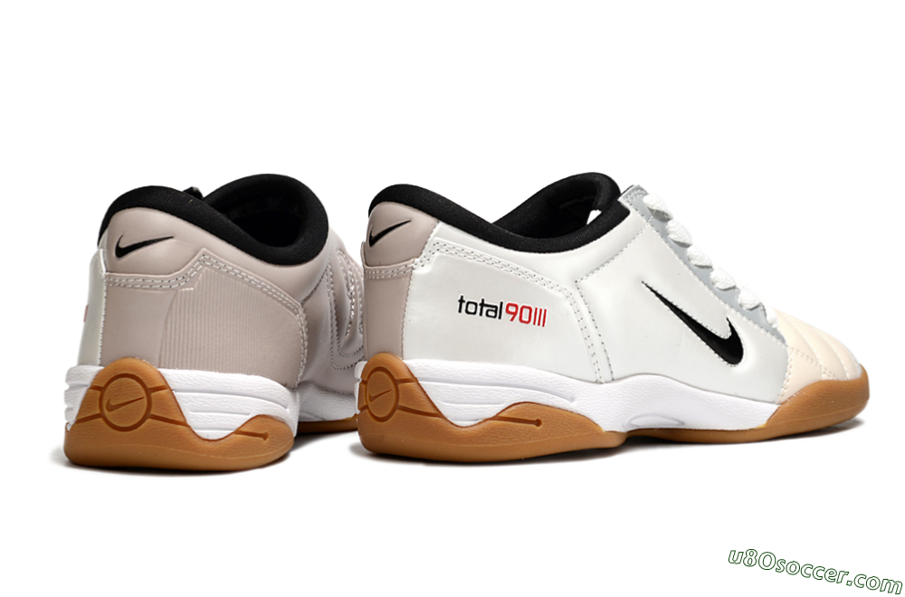 Nike Total 90 III IC Indoor & Futsal Soccer Shoes - White/Black/Pink 6
