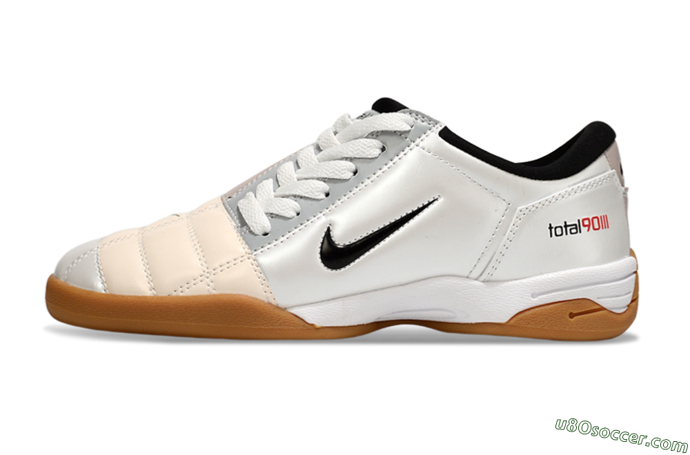 Nike Total 90 III IC Indoor & Futsal Soccer Shoes - White/Black/Pink 2