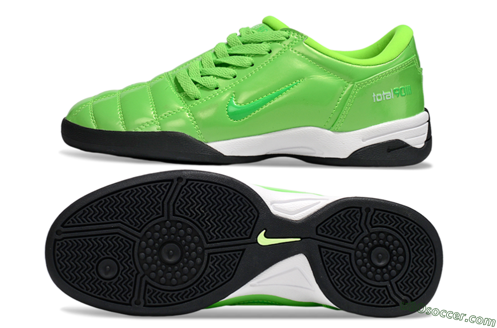Nike Total 90 III IC Indoor & Futsal Soccer Shoes - Green/White 0