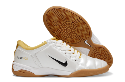 Nike Total 90 III IC Indoor & Futsal Soccer Shoes - White/Black/Yellow