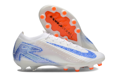 Nike Air Zoom Mercurial Vapor 16 Elite AG Artificial Grass Soccer Cleats - White/Blue