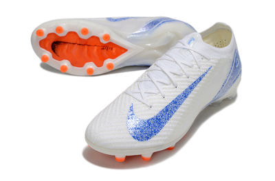 Nike Air Zoom Mercurial Vapor 16 Elite AG Artificial Grass Soccer Cleats - White/Blue