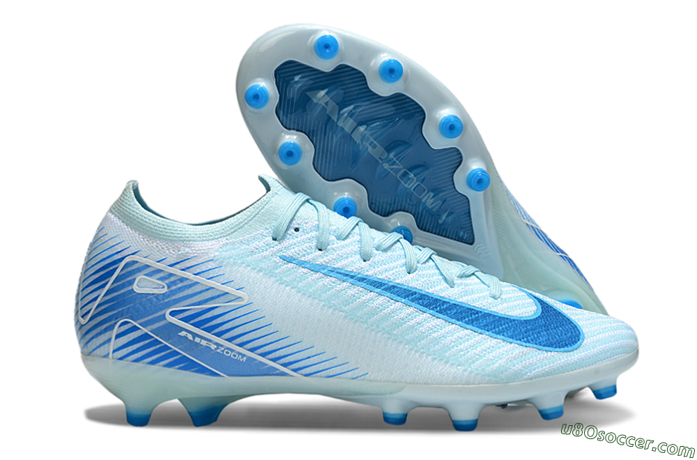 Nike Air Zoom Mercurial Vapor 16 Elite AG Artificial Grass Soccer Cleats - Jade/White 1