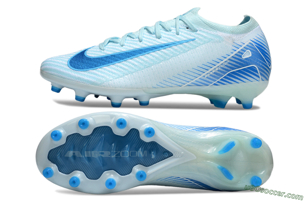 Nike Air Zoom Mercurial Vapor 16 Elite AG Artificial Grass Soccer Cleats - Jade/White 0