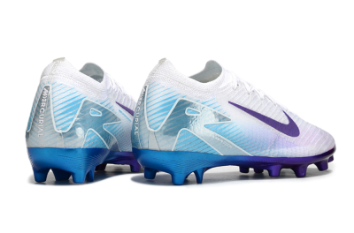 Nike Air Zoom Mercurial Vapor 16 Elite AG Artificial Grass Soccer Cleats - White/Purple/Jade