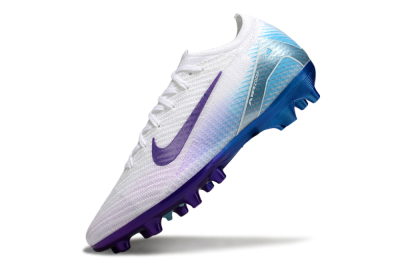 Nike Air Zoom Mercurial Vapor 16 Elite AG Artificial Grass Soccer Cleats - White/Purple/Jade