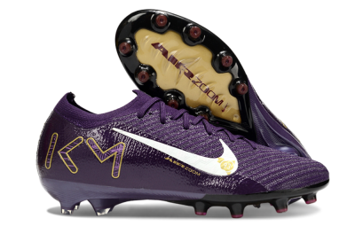 Nike Air Zoom Mercurial Vapor 16 Elite AG Artificial Grass Soccer Cleats - Purple/White/Gold