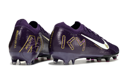 Nike Air Zoom Mercurial Vapor 16 Elite AG Artificial Grass Soccer Cleats - Purple/White/Gold