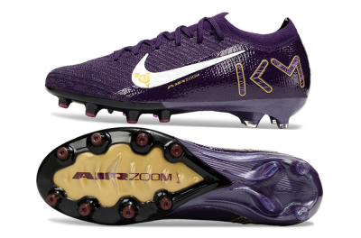 Nike Air Zoom Mercurial Vapor 16 Elite AG Artificial Grass Soccer Cleats - Purple/White/Gold