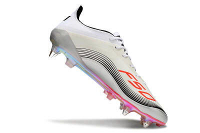 Messi x Adidas Predator 25 Elite SG Soft Ground Soccer Cleats - Silver/Black/Red