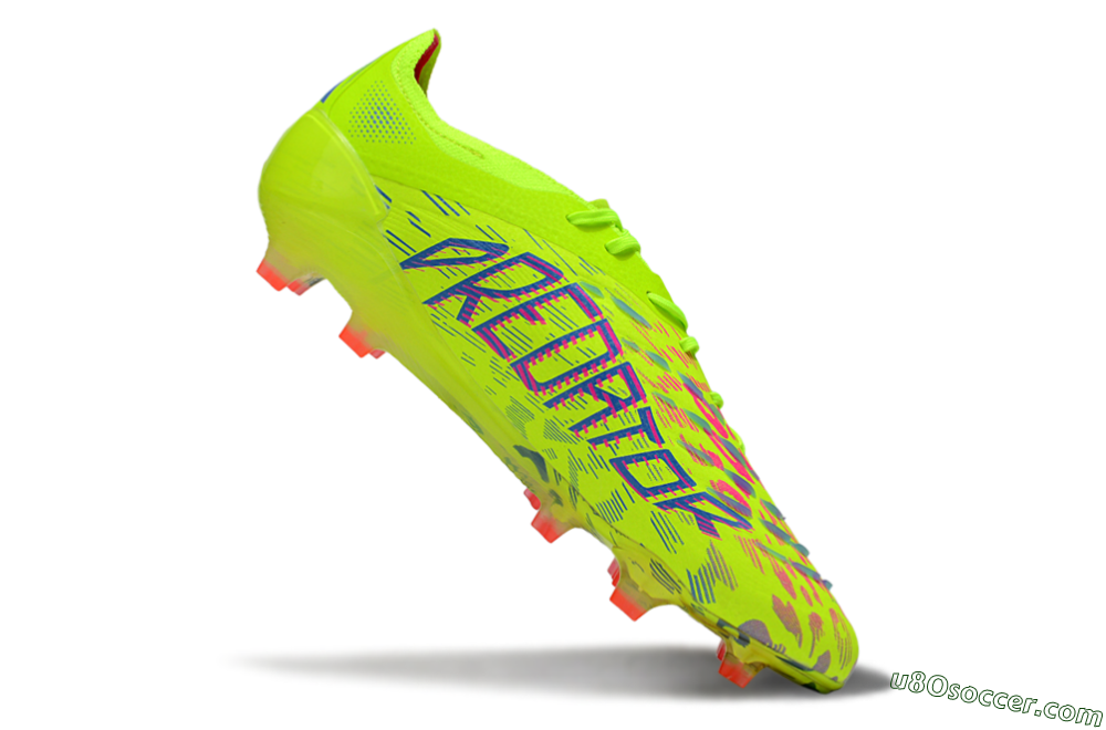 Adidas Predator 25 Elite FG Firm Ground Soccer Cleats - Yellow/Blue/Red 4