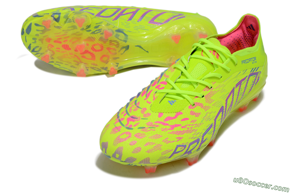 Adidas Predator 25 Elite FG Firm Ground Soccer Cleats - Yellow/Blue/Red 3